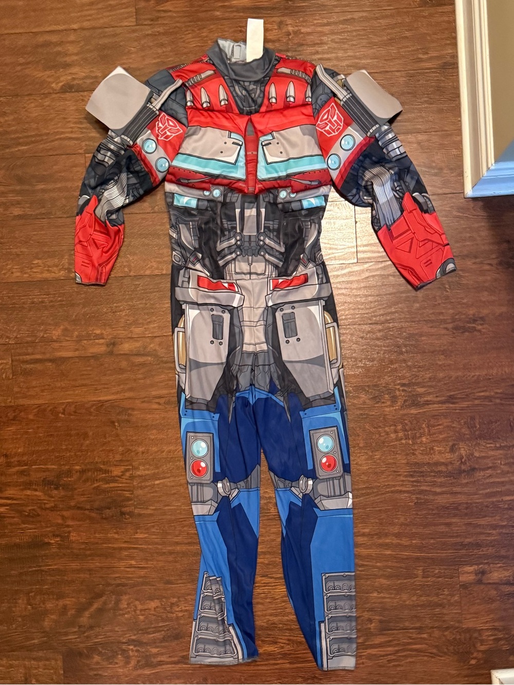 Kids Red & Blue Robot Jumpsuit Costume